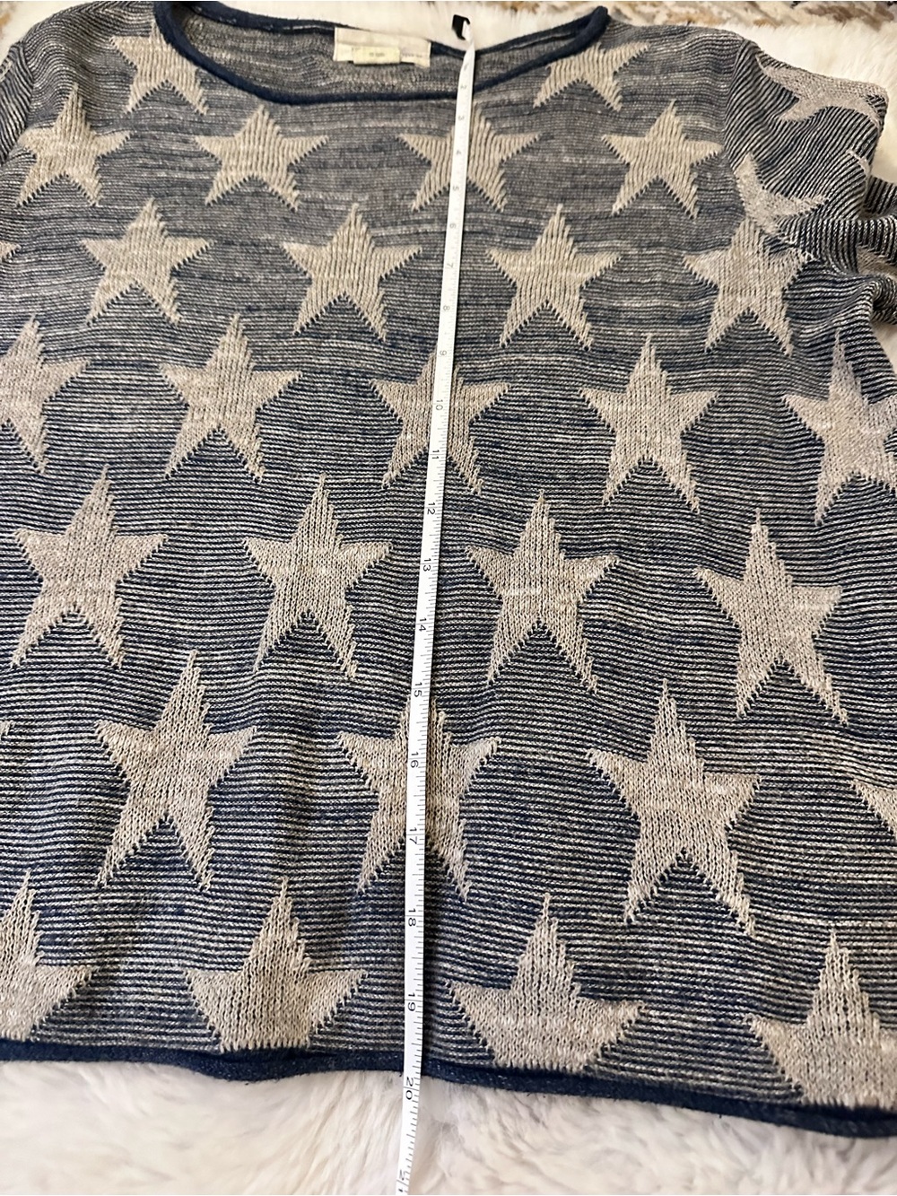 Vintage Denim & Supply Ralph Lauren Blue Star Knitted Relaxed Sweater - Picture 4 of 9